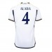 Real Madrid David Alaba #4 Kopio Koti Pelipaita 2023-24 Lyhyet Hihat